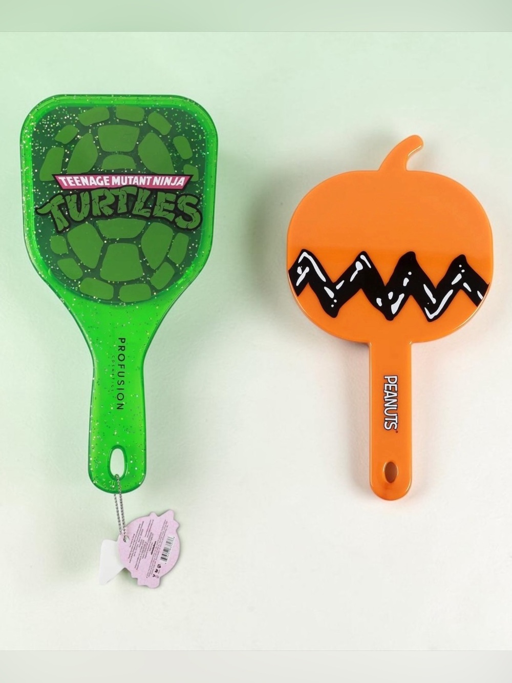 Limited Edition Handheld Cosmetics Mirror Peanuts or Teenage Mutant Ninja Turtle